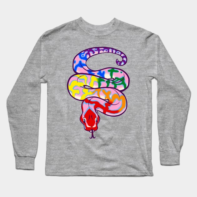 Pride Python Long Sleeve T-Shirt by Copperbora